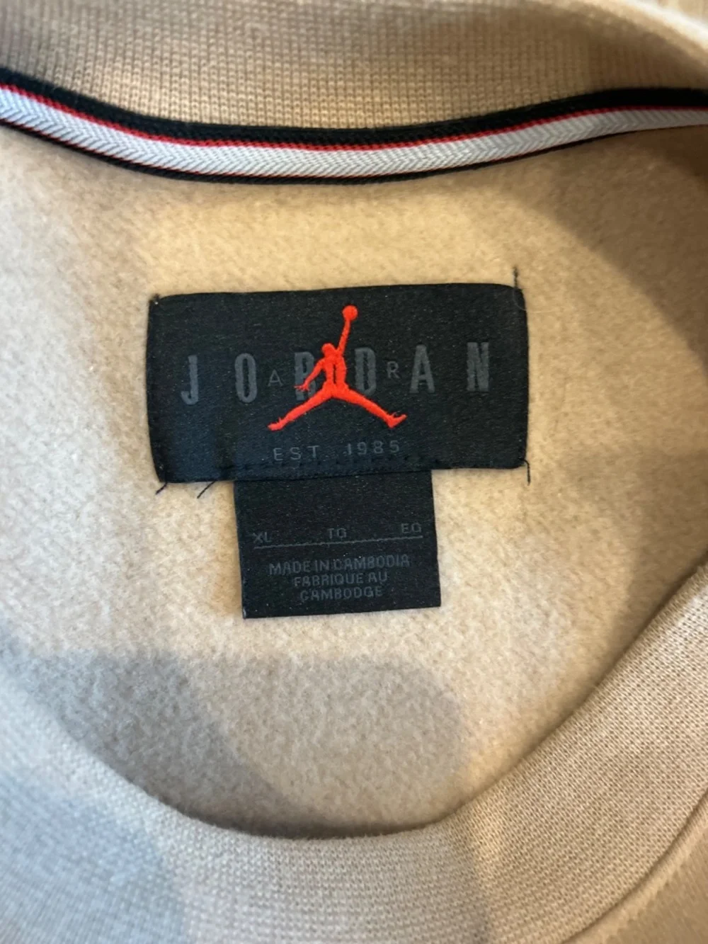 Tan Jordan sweatsuit